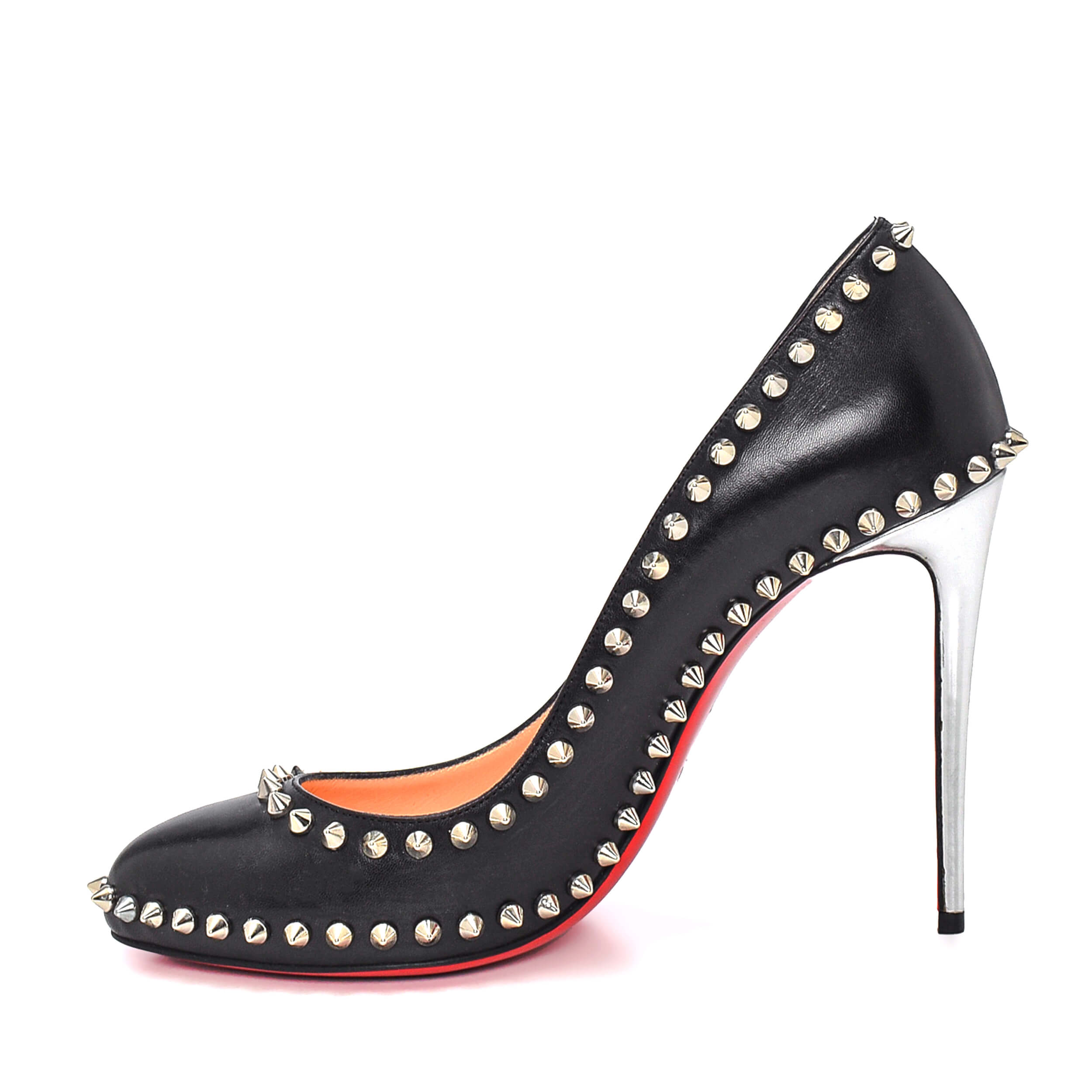 Christian Louboutin - Black & Silver Stud Pump